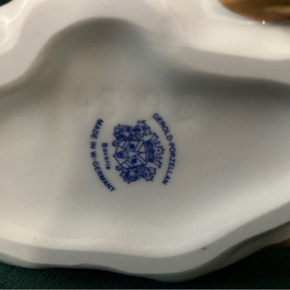 Swan Planter Porcelain Figurine W/ Roses Gerold Porzellan, Germany Rare Vintage - Picture 7 of 9